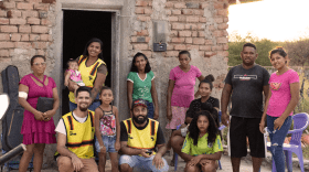 missão social equipe no sertao visitas às casas evangelismo